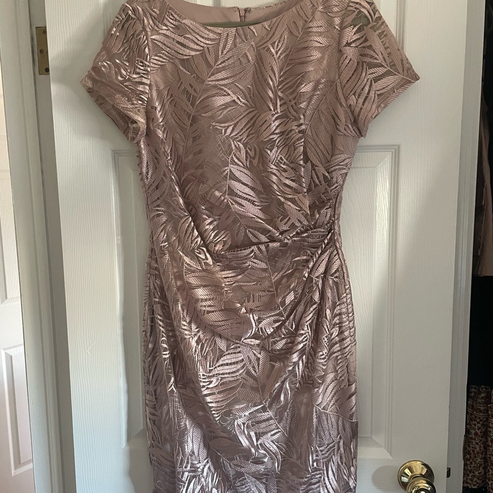 Woman’s Semi Formal Dress
Size 12
Blush pink
Lace overlay 
Lined